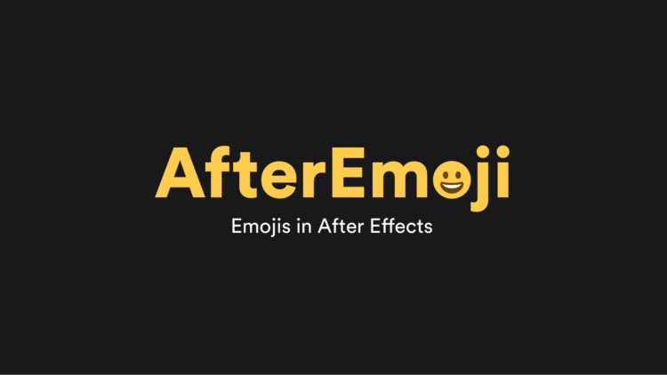 AfterEmoji AEScipt Adobe Afters Plugin Free Download
