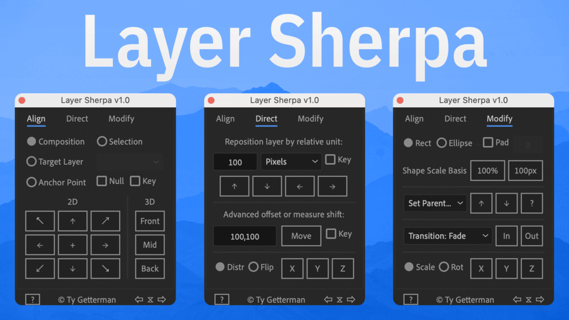Layer-sherpa AEScipt Adobe Afters Plugin Free Download